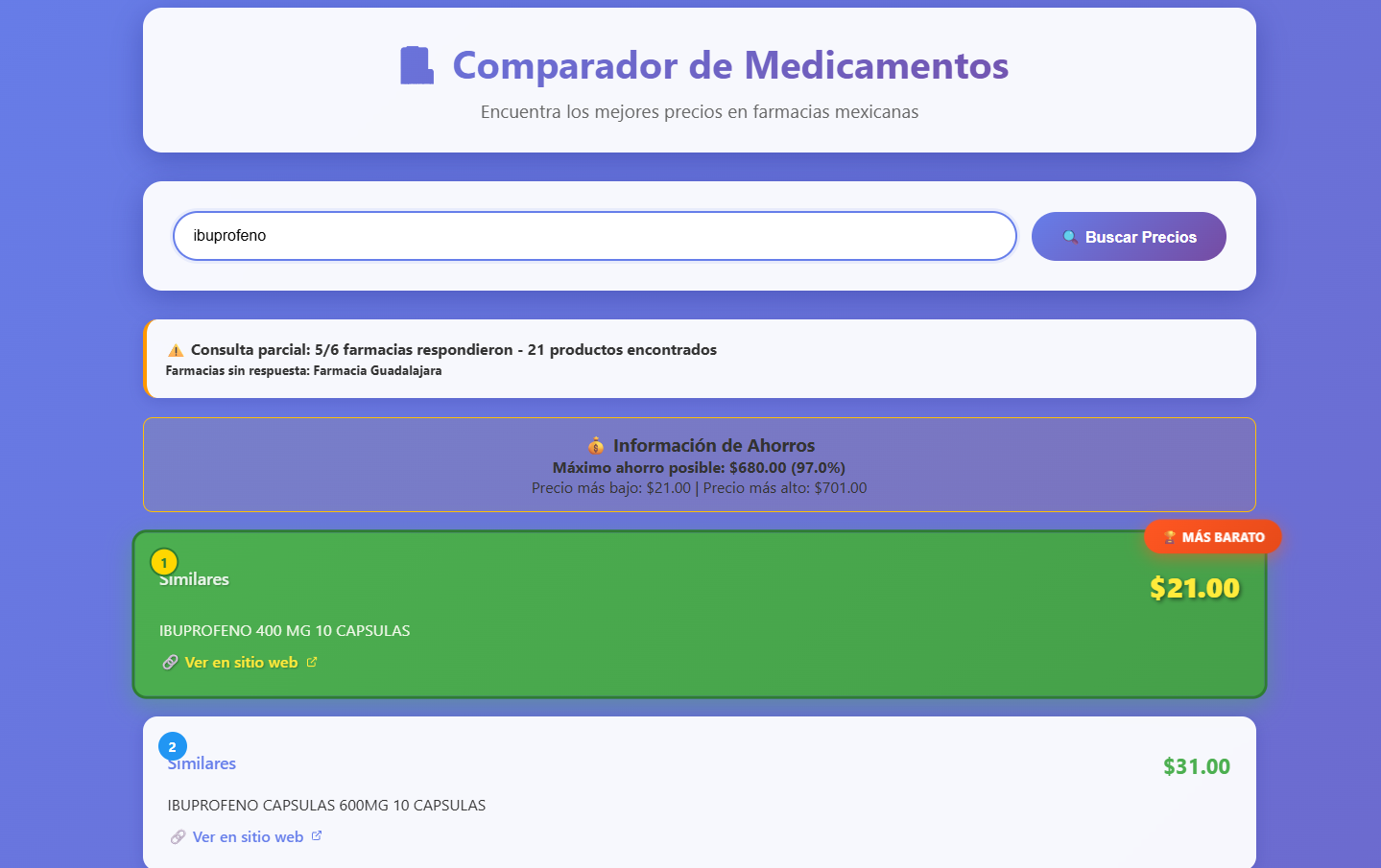 Buscador de Medicamentos